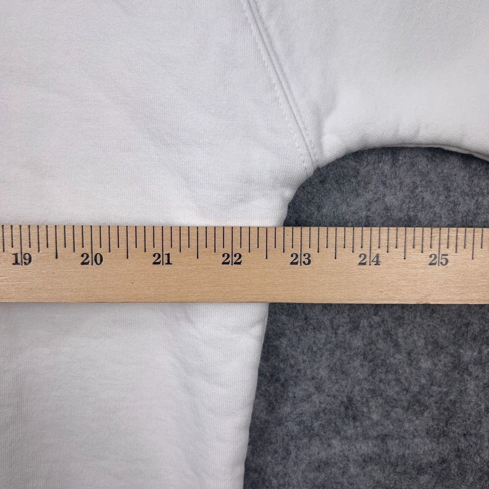 Prod Bldg Hoodie Womens XL White Japanese Chinese‎ Hooded Pullover Sweatshirt - Picture 10 of 13